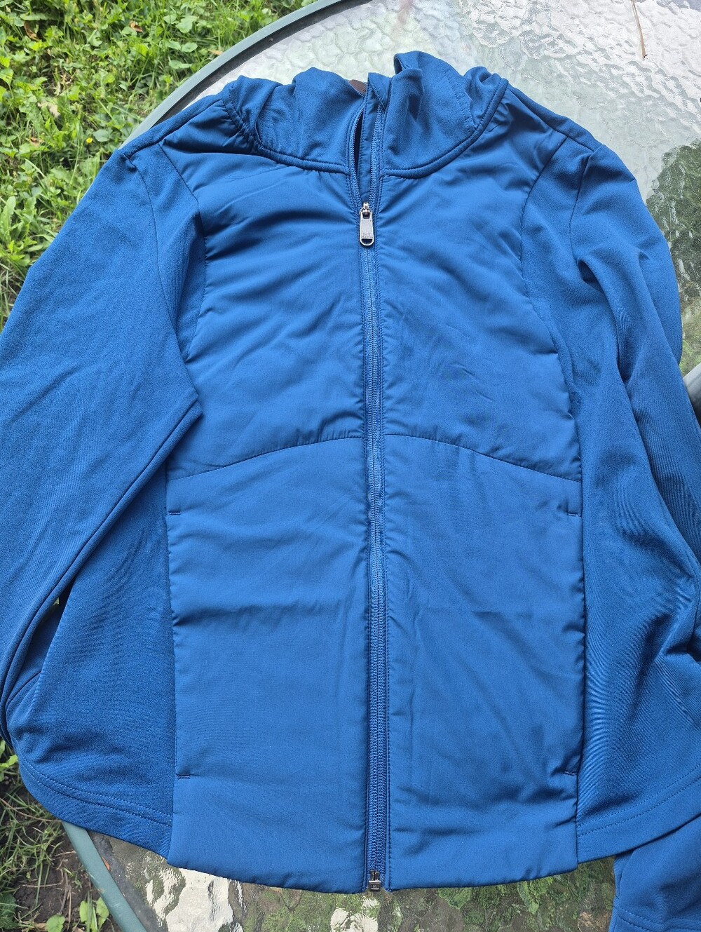 Tuff Athletics Blue Puffer Hoodie Jacket